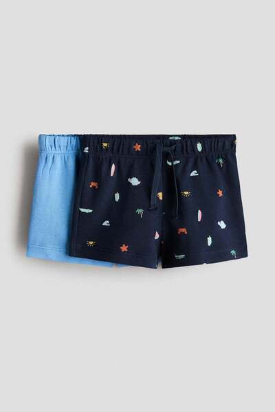 H&M شورت رياضي مكون من قطعتين