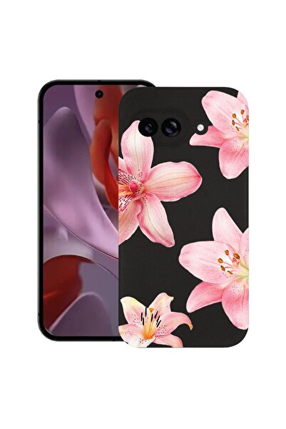 bestcase Ултра тънък TPU калъф, съвместим с Google Pixel 9a, Флорален - Елега...
