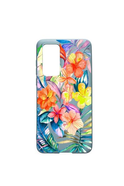 bestcase Husa Huawei P40, Tropical Flowers, rezistenta la uzura, anti-aluneca...
