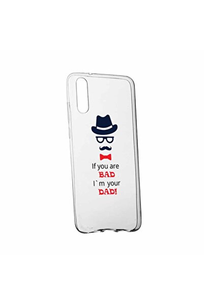 bestcase Θήκη σιλικόνης, Διάφανη, Λεπτή, Bad Dad, Huawei P20 Plus