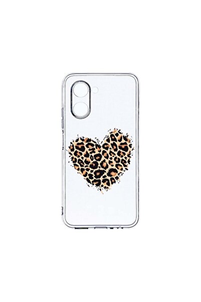bestcase Διαφανής Θήκη Σιλικόνης 2MM, Συμβατή με Realme C33, Σχέδιο Καρδιά Λε...