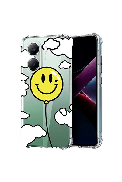 bestcase ¬Æ Husa compatibila Poco X7 Pro 5G, Anti Shock 1.5MM, Balloon Smiley...