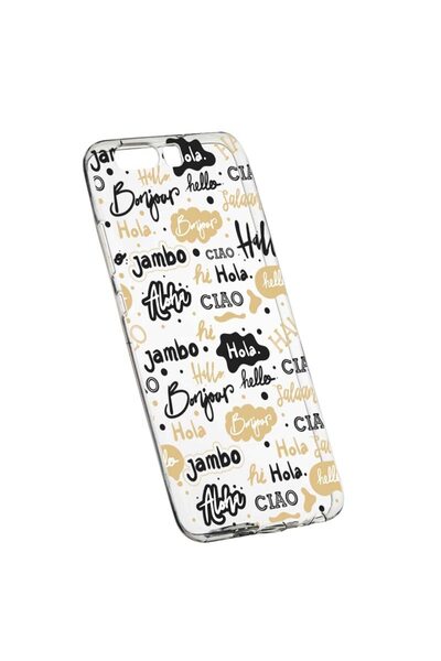 bestcase Husa Silicon, Transparent, Slim, Hello, Huawei Y6 2018
