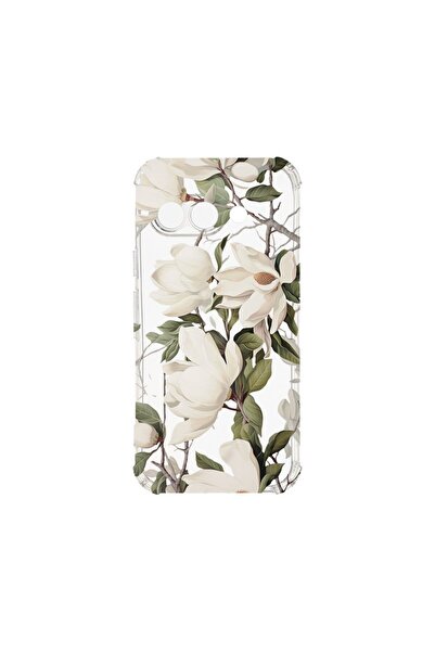 bestcase Противоударен калъф, съвместим с Google Pixel 9a, Дизайн с цъфтящи м...