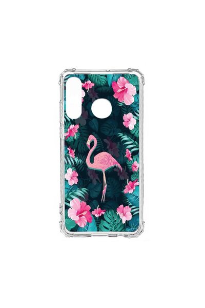 bestcase Husa Anti Shock Silicon Compatibila Cu Huawei P30 Lite, Flamingo, Mi...