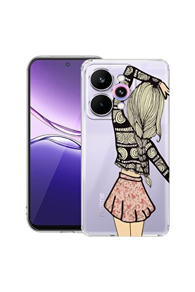 bestcase Прозрачен тънък силиконов калъф, съвместим с Realme 15 / 15 Pro, Gir...