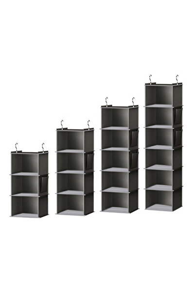 Choice12 third floor Grey hook Wardrobe storage bamboo sheet multi-layer stor...