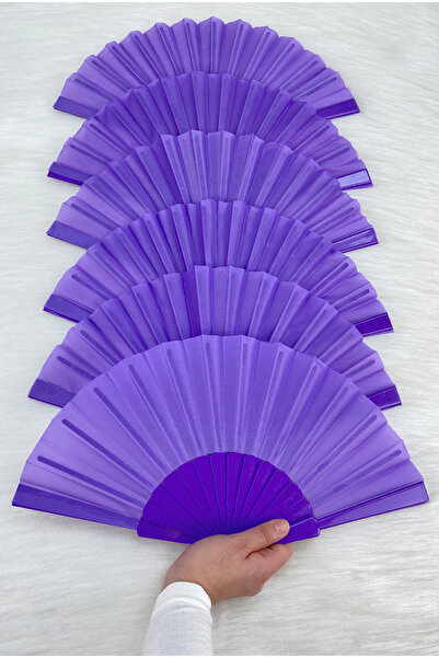 ZEYMERADE Purple Bride Bridesmaid Fan, Bride Bachelorette Party Henna Wedding...