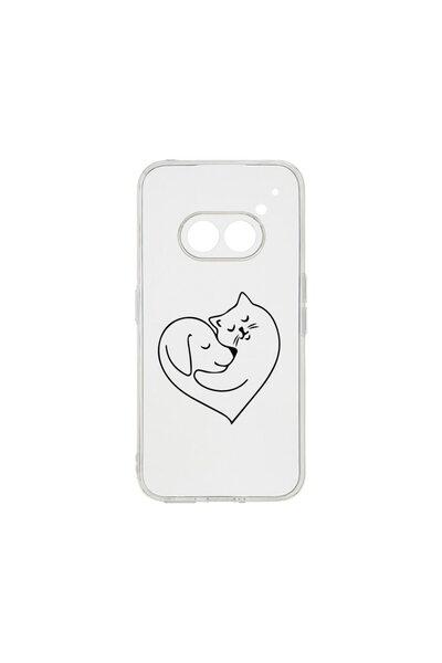 bestcase Θήκη Διαφανής Σιλικόνη 2MM, Συμβατή με Nothing Phone 2a, Σχέδιο Αγάπ...