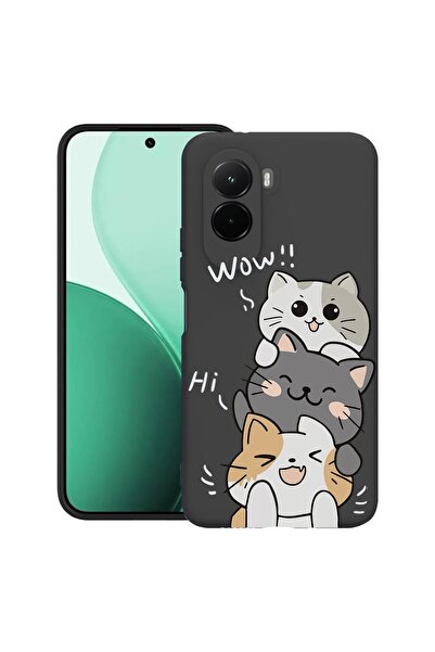 bestcase Υπέρλεπτη Θήκη TPU Συμβατή με Poco M7, με Σχέδιο Cat Wow, 3119618 B ...