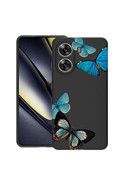 bestcase ¬Æ Husa pentru Poco X7 Pro 5G, Beautiful Blue Butterflies, Slim Sili...