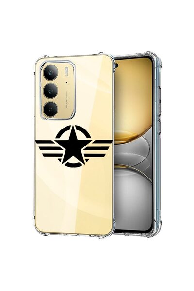 bestcase ¬Æ Husa pentru Realme 14x 5G, Anti Shock 1.5MM, U.S. Army Star, Prot...