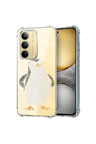 bestcase ¬Æ Husa pentru Realme 14x 5G, Anti Shock 1.5MM, Calligraphy Skipper,...