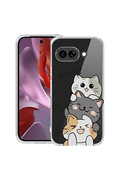 bestcase Husă Antișoc 1.5mm Compatibilă cu Google Pixel 10a, cu Design Cat Wo...