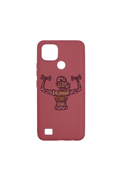 bestcase Husa Silicon, Compatibila Cu Realme C21, Stop Dreaming Start Doing, ...