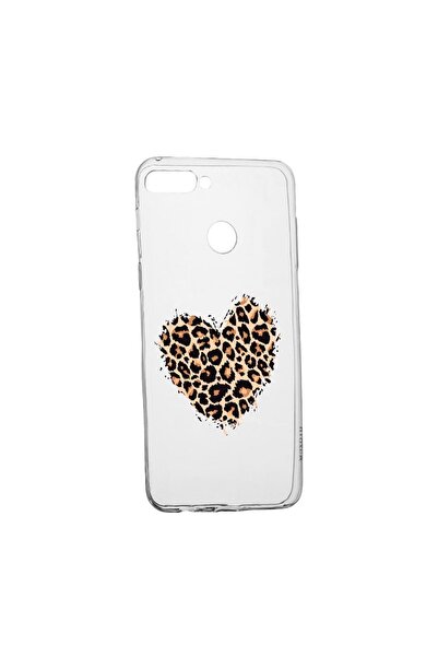 bestcase Θήκη σιλικόνης συμβατή με Huawei Y6 Prime 2018, Σχέδιο Καρδιά Λεοπάρ...