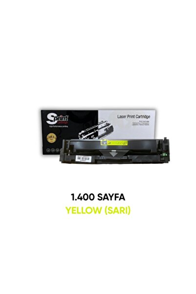 S-Print Gold Serisi CF402A (201A) / CRG-045 Sarı Toner (1.4K*)