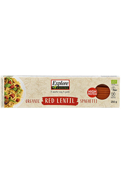 Explore Cuisine Spaghete Bio din Linte Roșie Fără Gluten Vegan 250 g