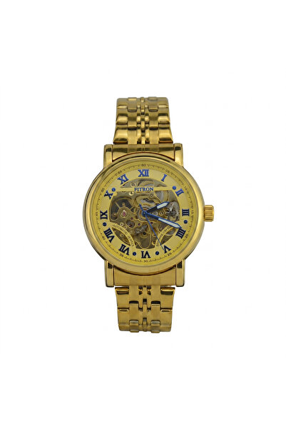 FITRON KVOGUES ROMAN SOFT BEZEL 117187 M GOLD DIAL - MEN'S AUTOMATIC