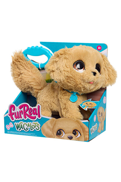 FurReal Catelus interactiv de plus Retriever auriu cu lesa, 19 cm, se...