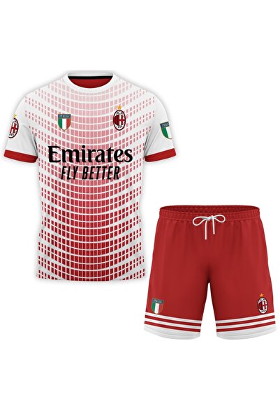 OEM Compleu tricou si pantaloni scurti pentru barbati Ac Milan S063