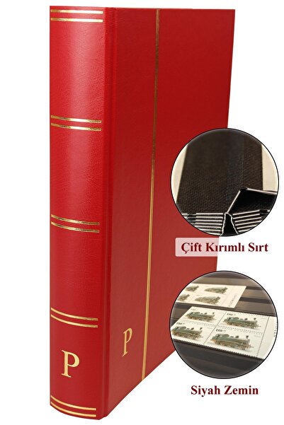 PULKO HistorY 1970 Caiet de timbre Clasic, 32 de coli, 64 de pagini, A4+, Neg...