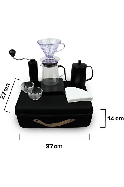 Generic Coffee Maker Set, 100 Pcs Paper Filter, 600mL Pour Over Kettle Capaci...