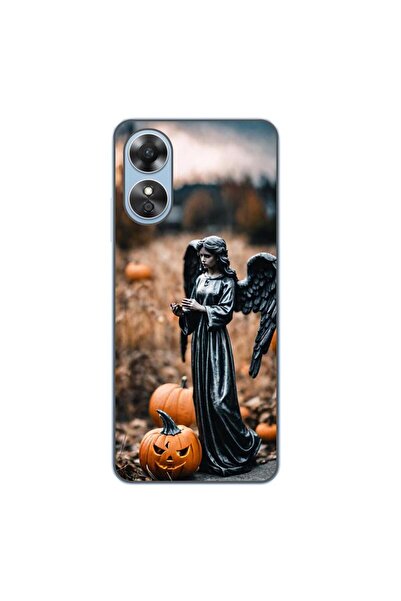 OEM Husa compatibila cu Oppo A17 Silicon Gel Tpu Model Halloween Dovleacul In...