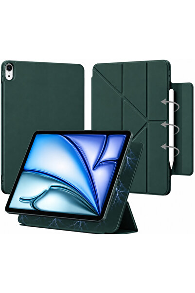 UnDePlus Apple iPad 11.Nesil A16 11inç/10.Nesil 10.9inç Kılıf Smart Folio Man...