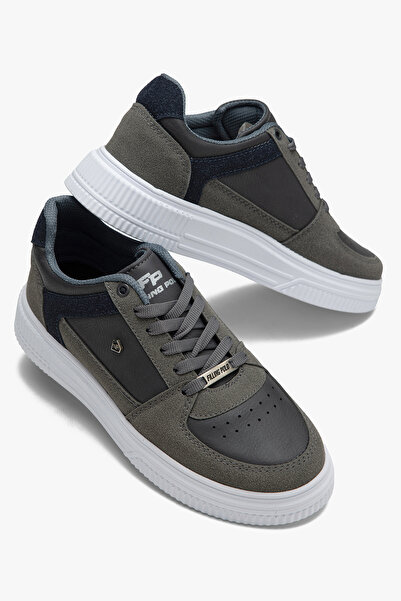 Raynok Erkek Sneaker Günlük Spor Ayakkabı Yüksek Taban Rahat Tasarım Füme Lac...