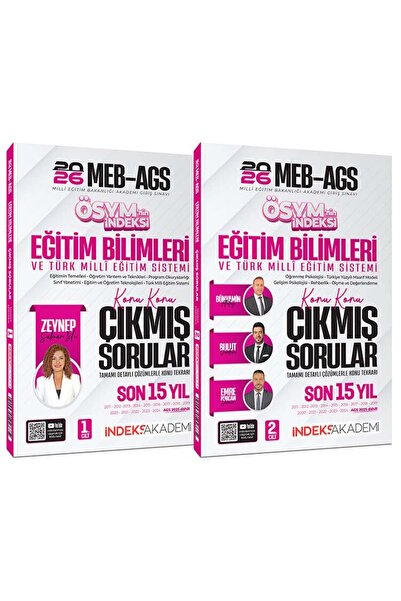 İndeks Akademi 2026 MEB-AGS Eğitim Bilimleri ve Türk Milli Eğitim Sistemi ÖSY...
