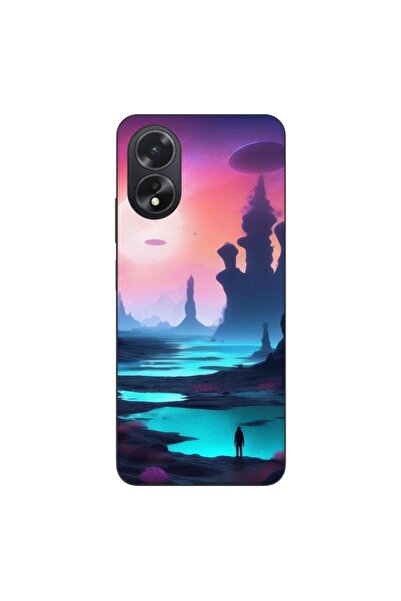 OEM Θήκη συμβατή με Oppo A18 4G Σιλικόνης Τζελ TPU Μοντέλο Mystic Planet