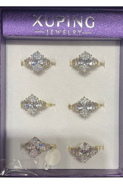 XUPING JEWELRY Xuping Gold Kaplama Zirkon Taşlı Modern Kadın Yüzük