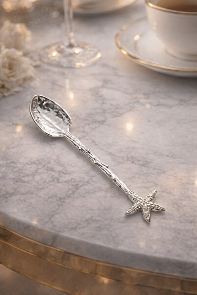 Pressia Starfish Shaped Coffee Spoon Silver Color