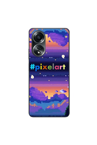 OEM Θήκη συμβατή με Oppo A58 4G Σιλικόνης Gel TPU με σχέδιο Pixel Art Τοπίο