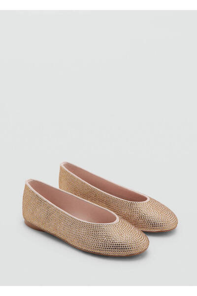 MANGO Kids Metalik babet