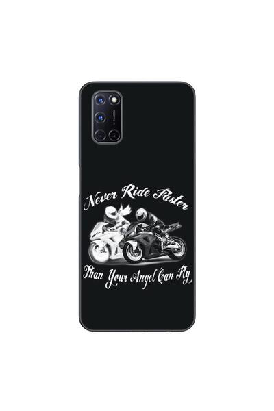 OEM Case compatible with Oppo A72 Silicone Gel Tpu Pattern Never Ride Faster
