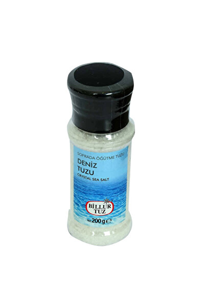 colezium Table Grinding Edible Granulated Pebble Sea Salt 200 Gr with Mill
