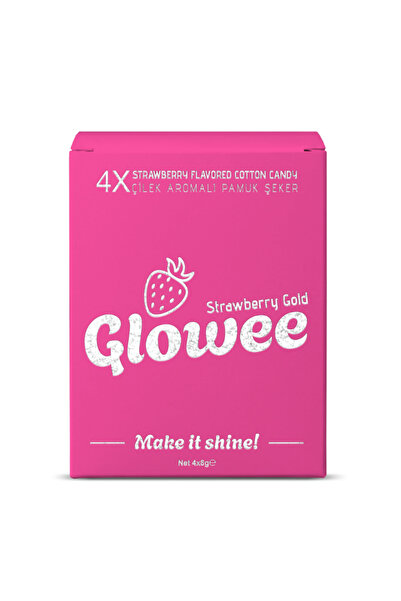 GloweeDrinks Çilek Aromalı Pamuk Şeker Glitter Bomb