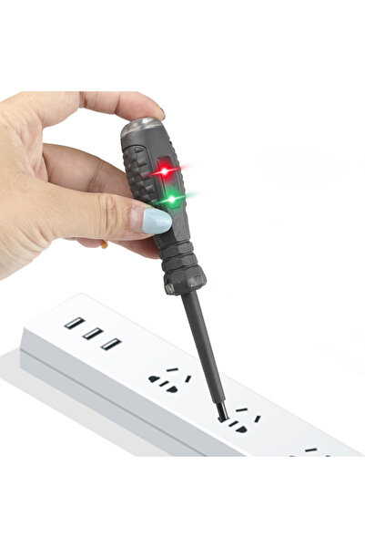 DUHALINE Electrical Test Pen with Led Indicator Voltage Checker Pen Socket an...
