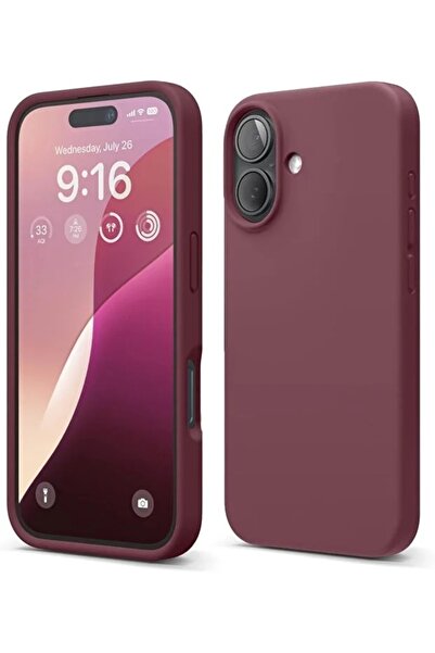 3GEN CASE iPhone 16 Plus Uyumlu Lansman Silikon Kılıf İçi Kadife Kaplamalı
