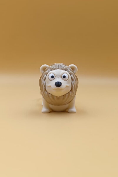 Rodopiva Cute Golden Maneed Lion Movable Keychain Bag Ornament Charm