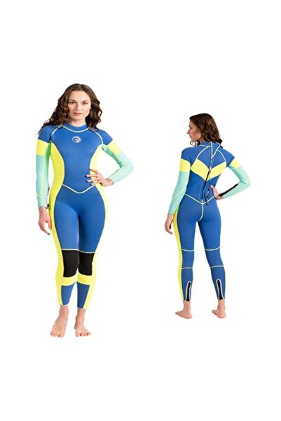 Arabest Women Wetsuit,3mm Thickened Long Sleeve Thermal One Piece Diving Suit...