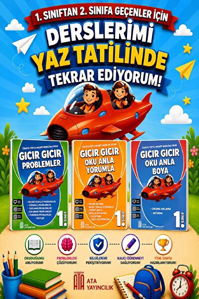 Ata Yayıncılık 1. Sınıftan 2.Sınıfa Geçenler İçin Derslerimi Yaz Tatilinde Te...