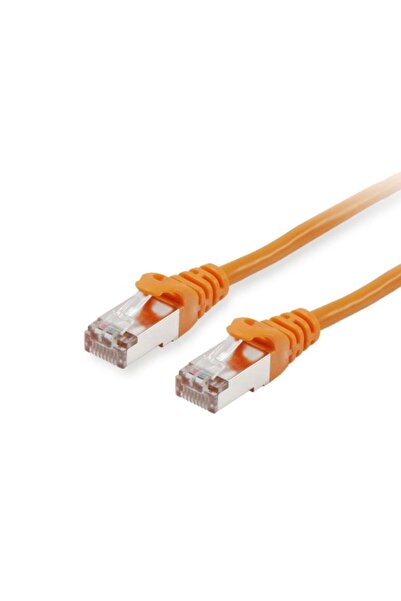 EQUIP Cablu patch Cat6 S/FTP 2xRJ45 5.00m portocaliu LSZH pungă de plastic