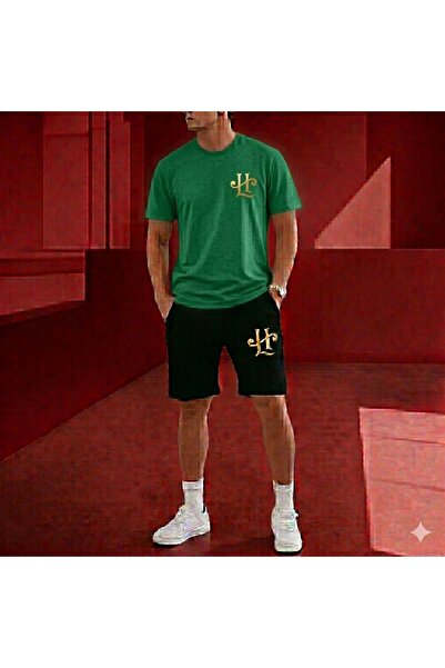 SILATU SET TRICOU ȘI PANTALONI SCURTĂ CU LOGO HİLAL IMPRIMAT