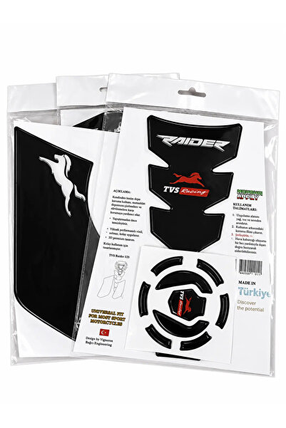 CTR TVS Raider Full Etiket Seti Tank Pad Motosiklet Depo Koruyucu Sticker: ASKI