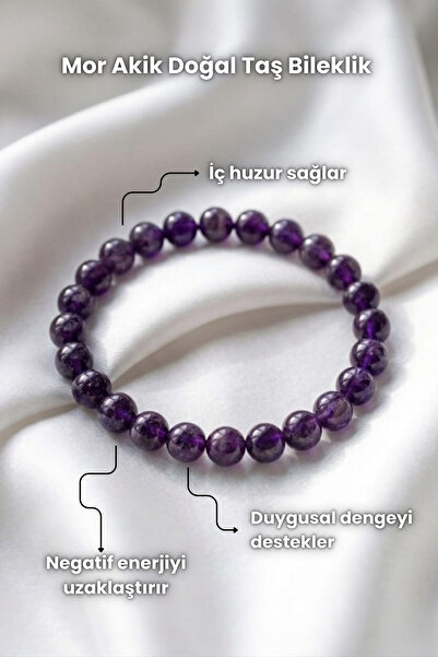 Elifsu Jewelry أساور من الأحجار الطبيعية: عقيق برتقالي، عقيق أرجواني، عقيق بن...