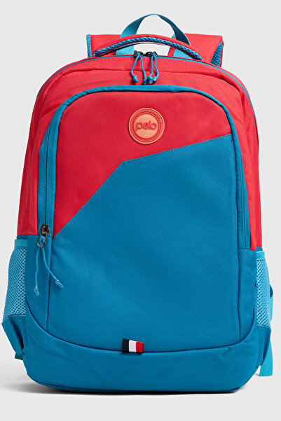 Mypolo Vigo Orthopedic Backpack Red Blue - Middle School, High School and Dai...