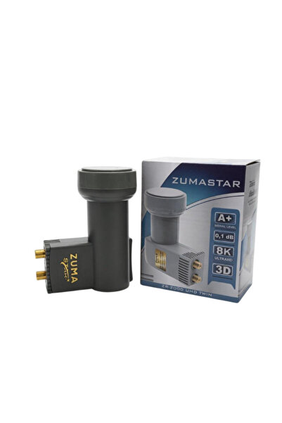 zumastar İkili Lnb Yüksek Kalite Yayın A+ 0.1 Db Ultra Hd 8k 3D Çiftli LNB